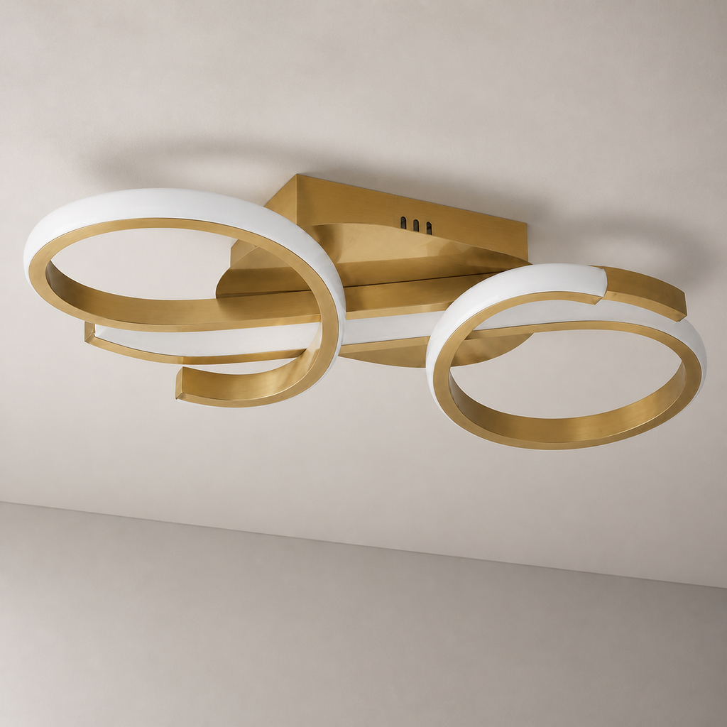 Gold Loop LED Ceiling Light Marelle - 01-hero-eteint