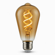 Spiral Filament LED Bulb - 4W E27 - Warm White 2200K