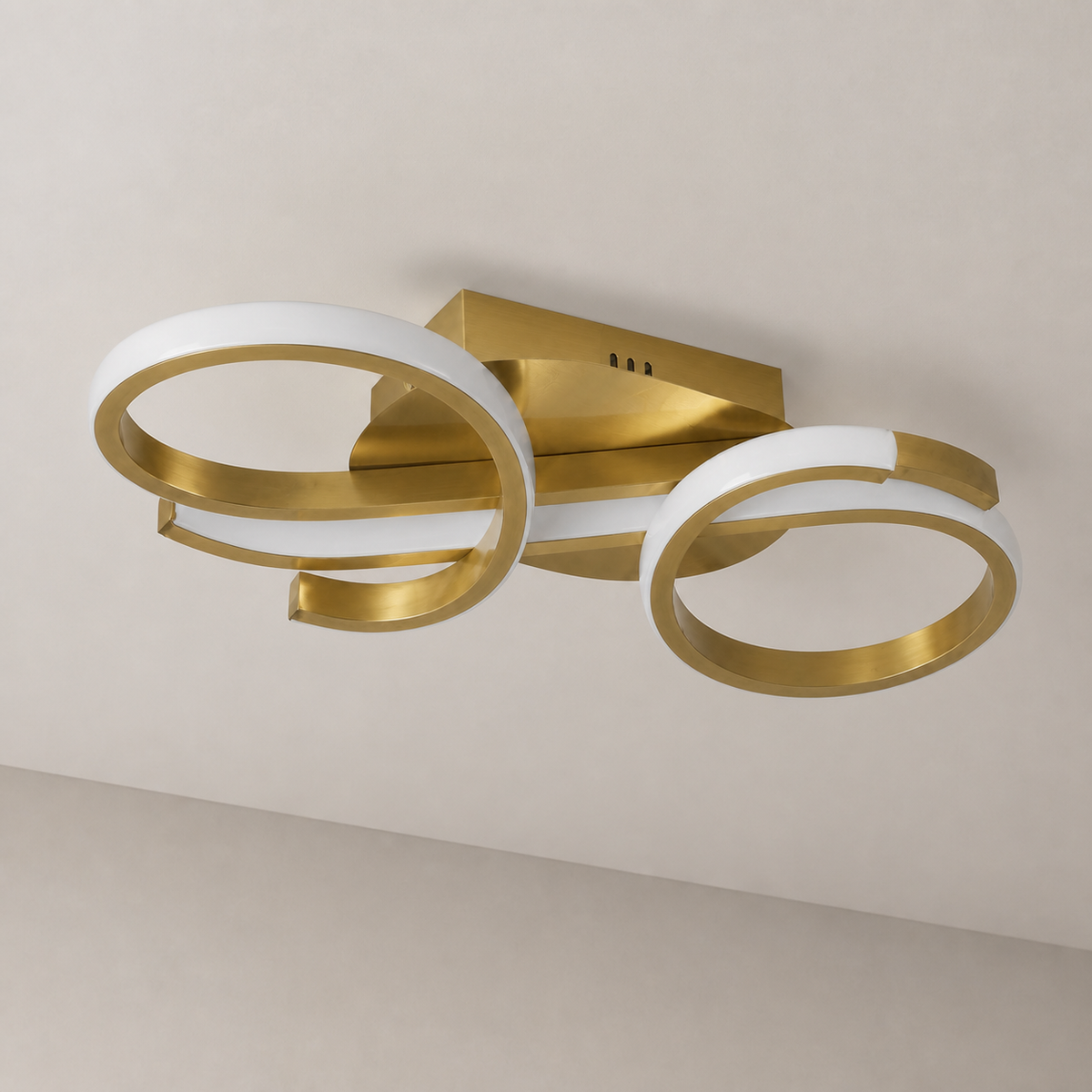 Gold Loop LED Ceiling Light Marelle - 04-vue-basse