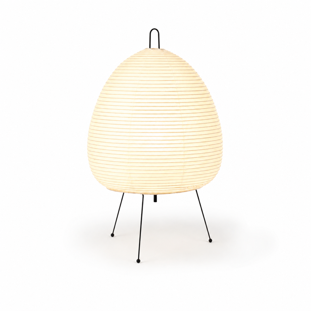 Japanese Rice Paper Tripod Table Lamp Veliva