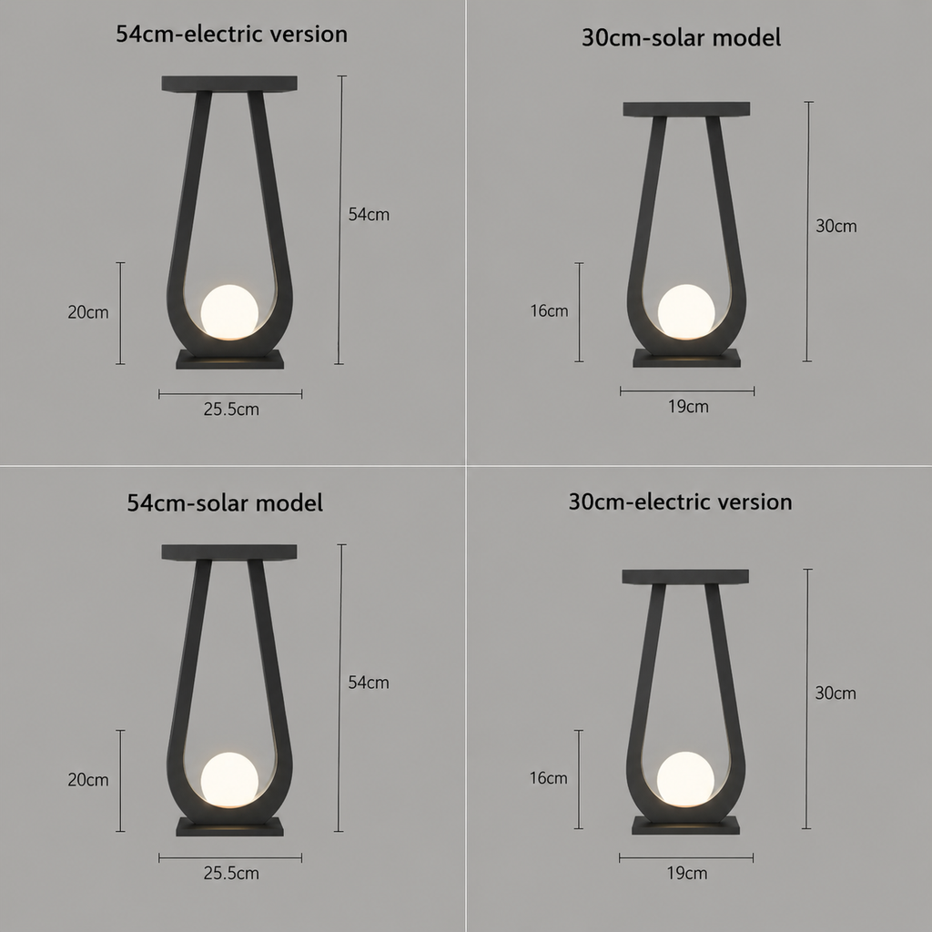 Modern Outdoor Pathway Lantern Light Morel