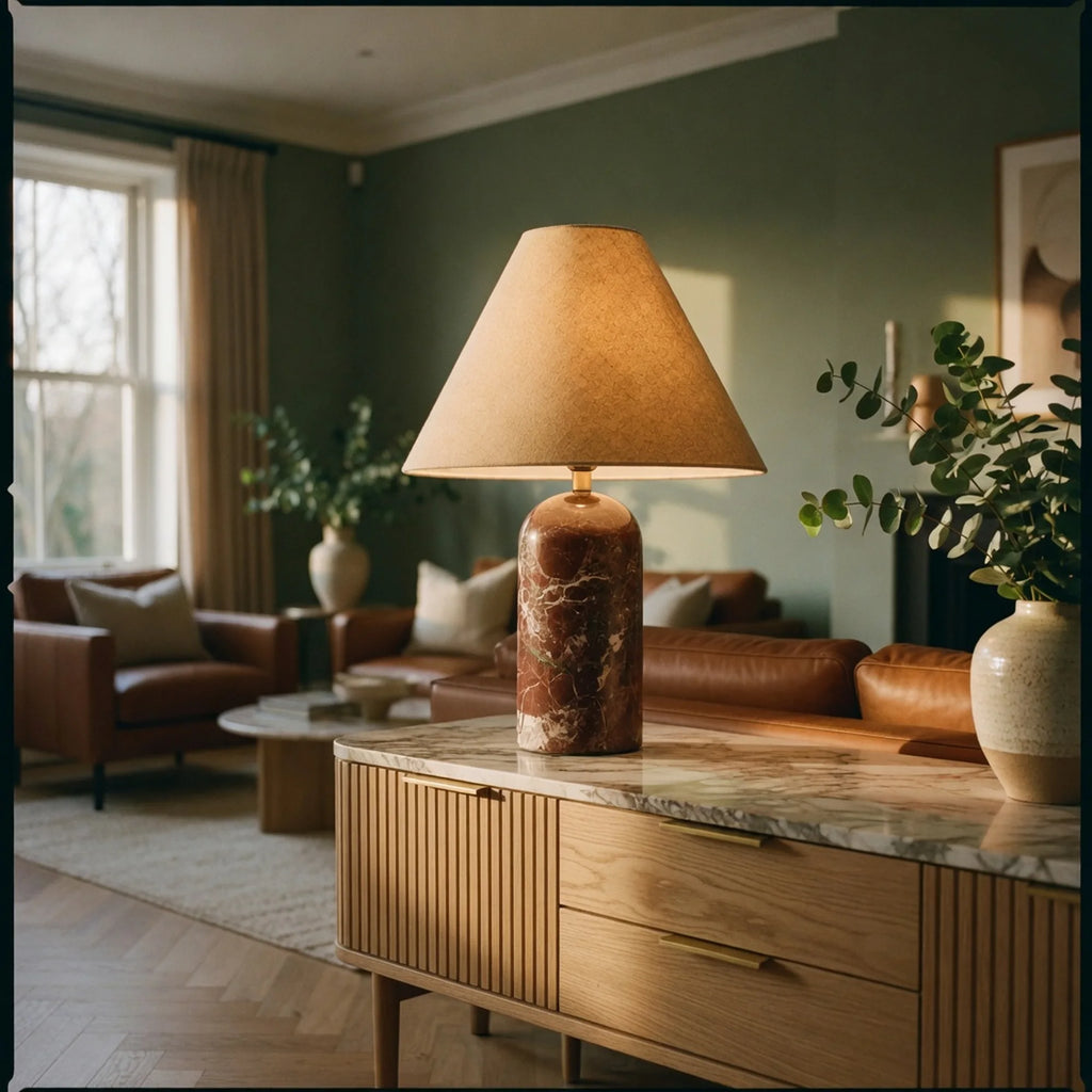 Marble Tapered Table Lamp Verona