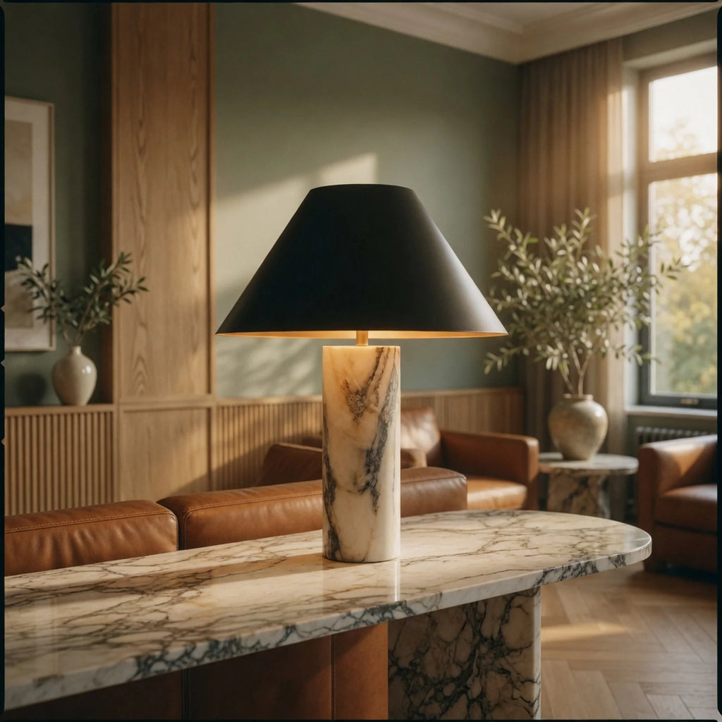 Marble Cone Table Lamp Serina