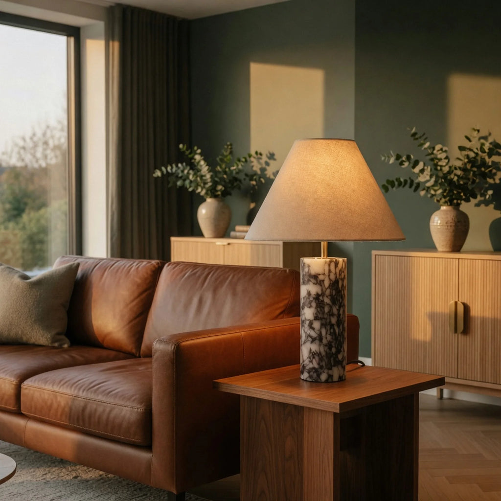 Marble Column Table Lamp Solene