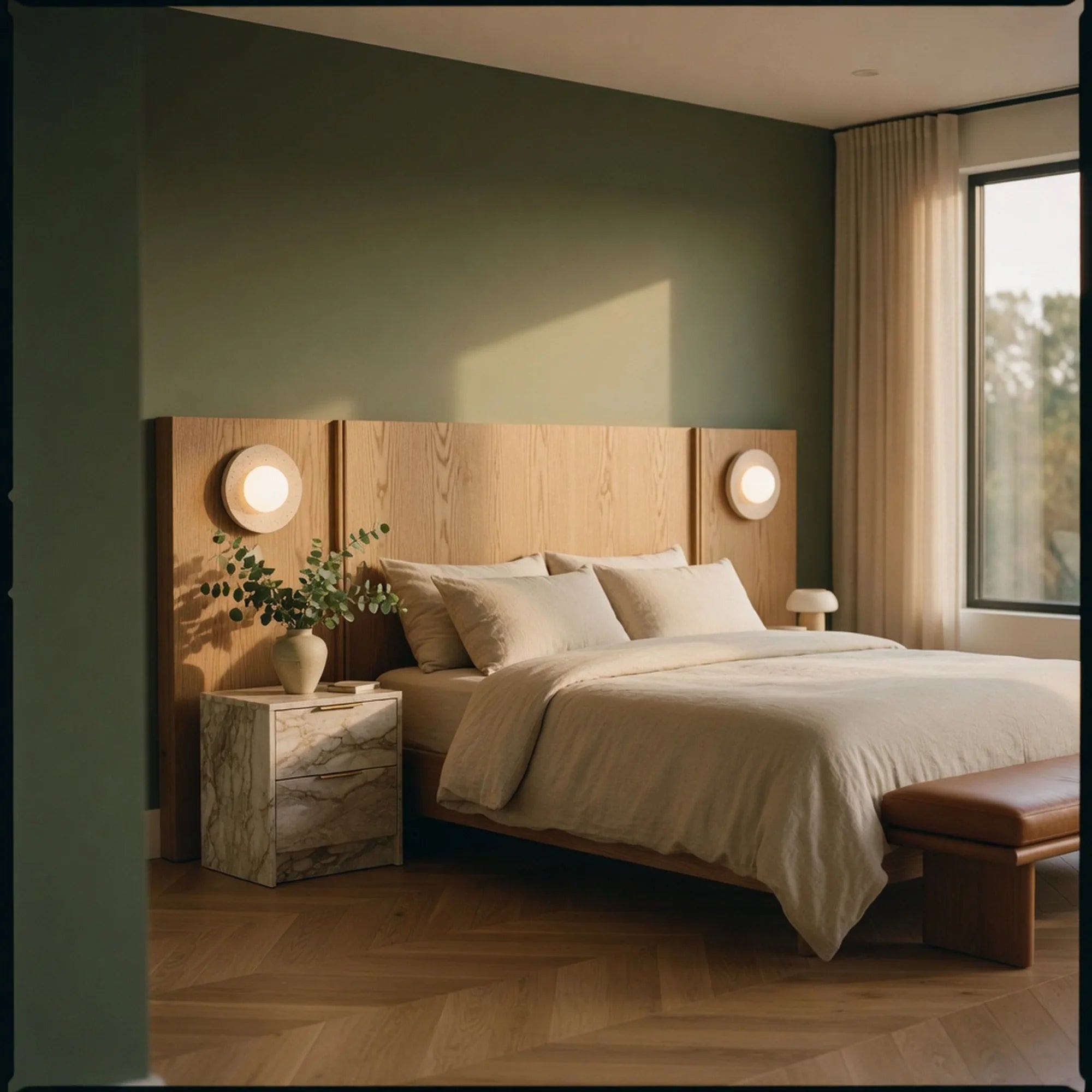 Travertine Globe Wall Light Ombria
