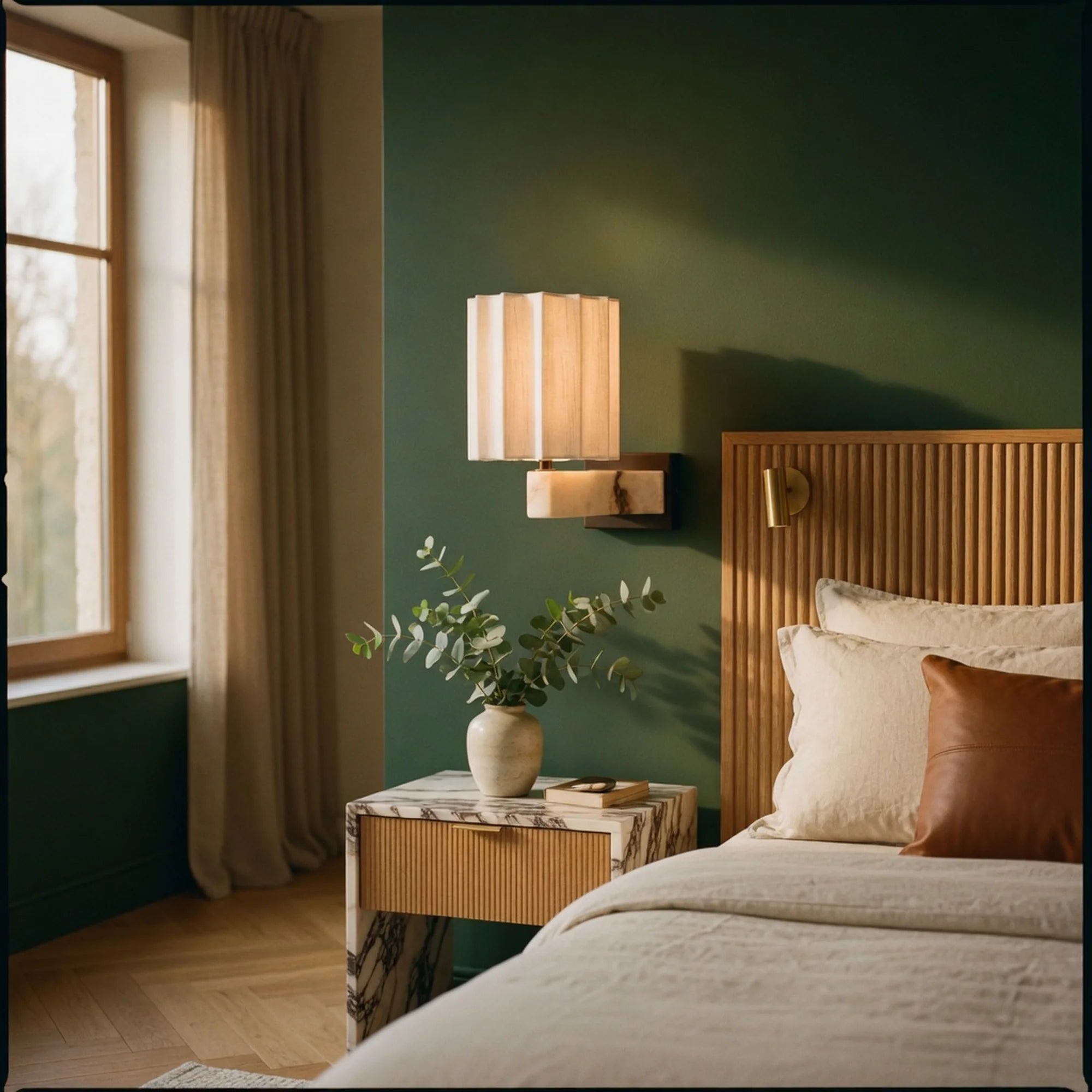 Marble Pleated Wall Light Mirella