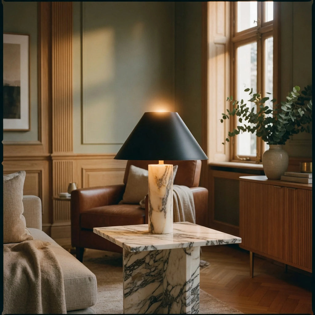 Marble Cone Table Lamp Serina