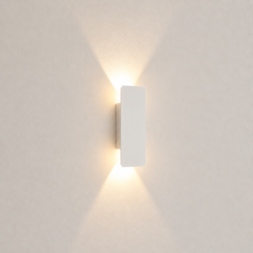 LED Outdoor Garden Wall Light 20cm White Valela