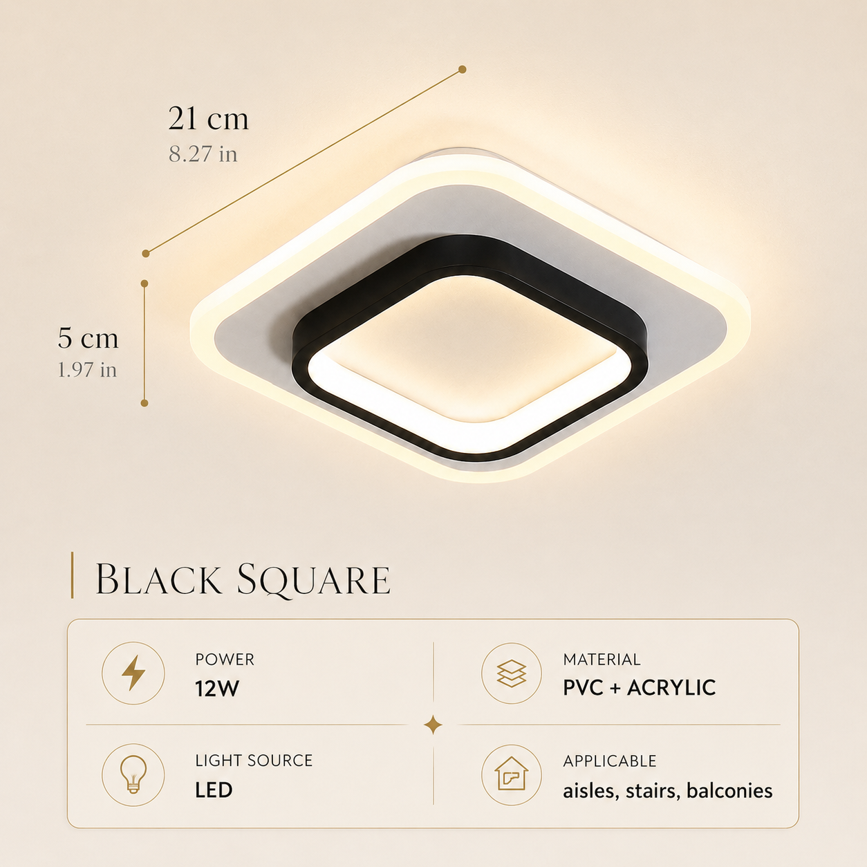 Dimmable LED Ceiling Light Selera