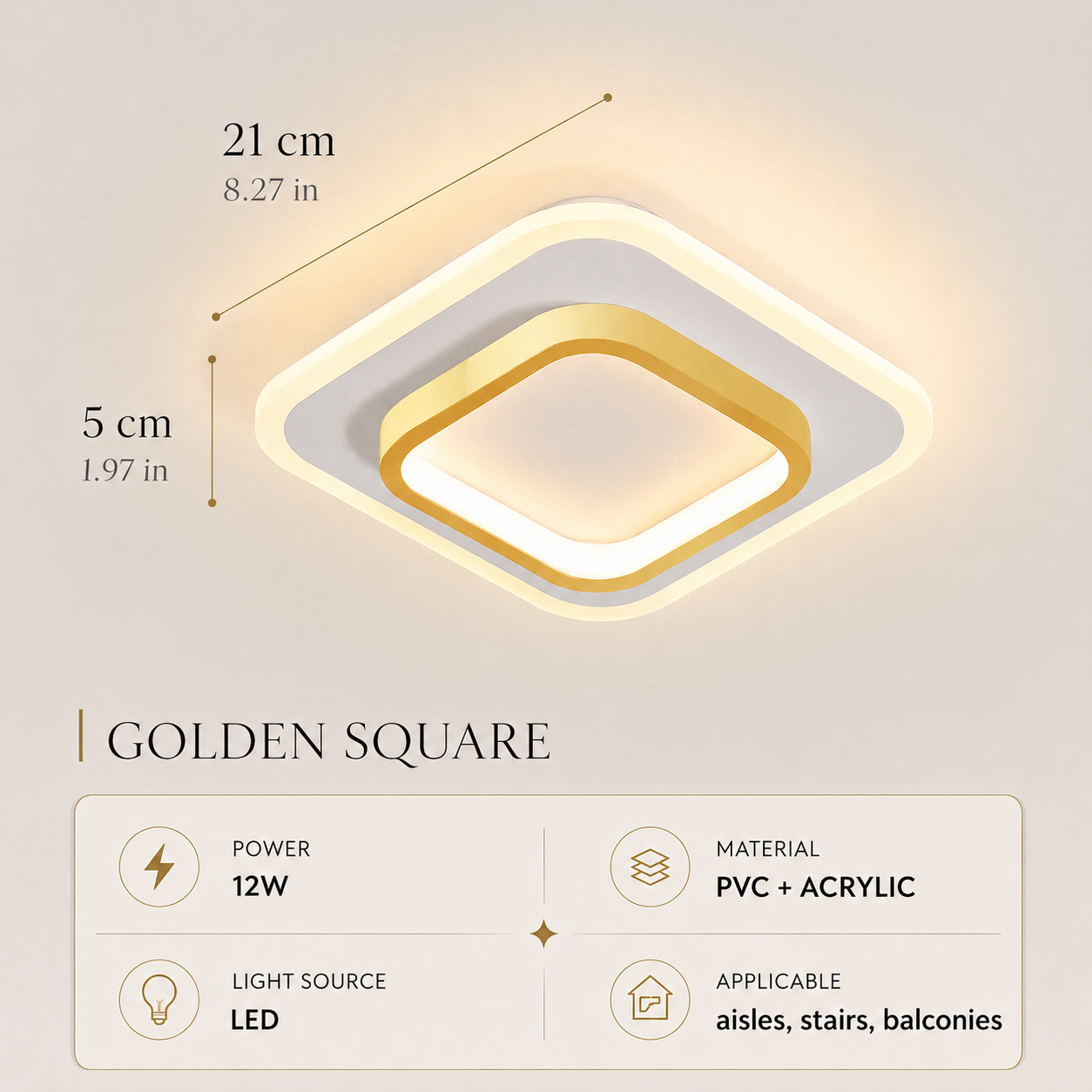 Dimmable LED Ceiling Light Selera