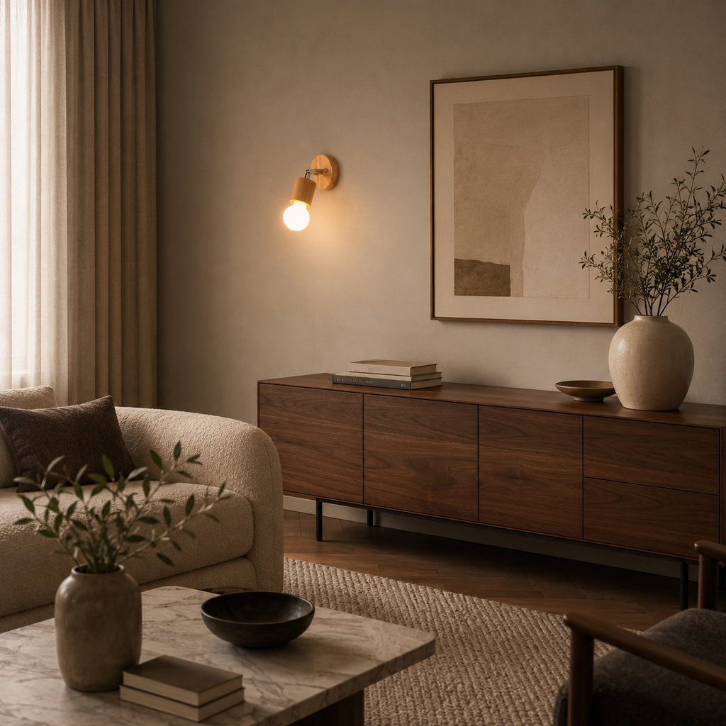 Nordic Wooden Rotating Ceiling Light Mara