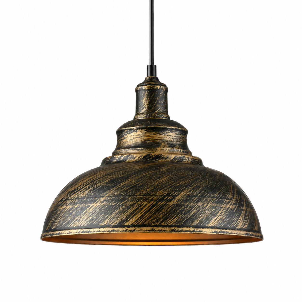 Industrial Metal Dome Pendant Light Solven