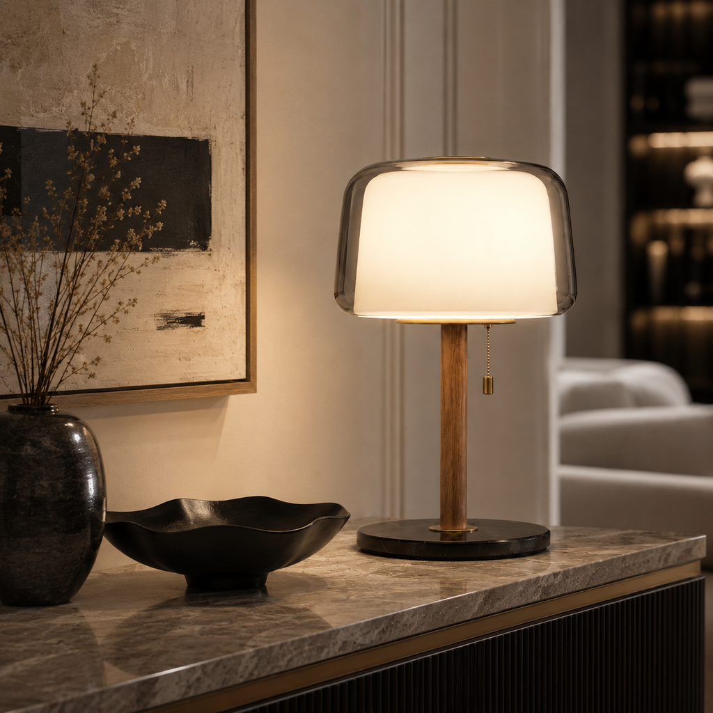 Nordic Glass Table Lamp Solvis