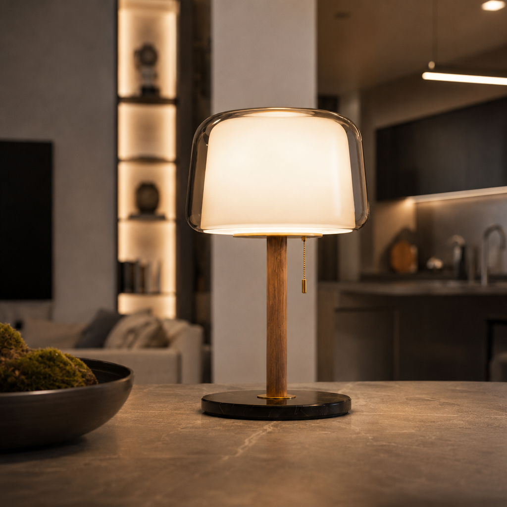 Nordic Glass Table Lamp Solvis