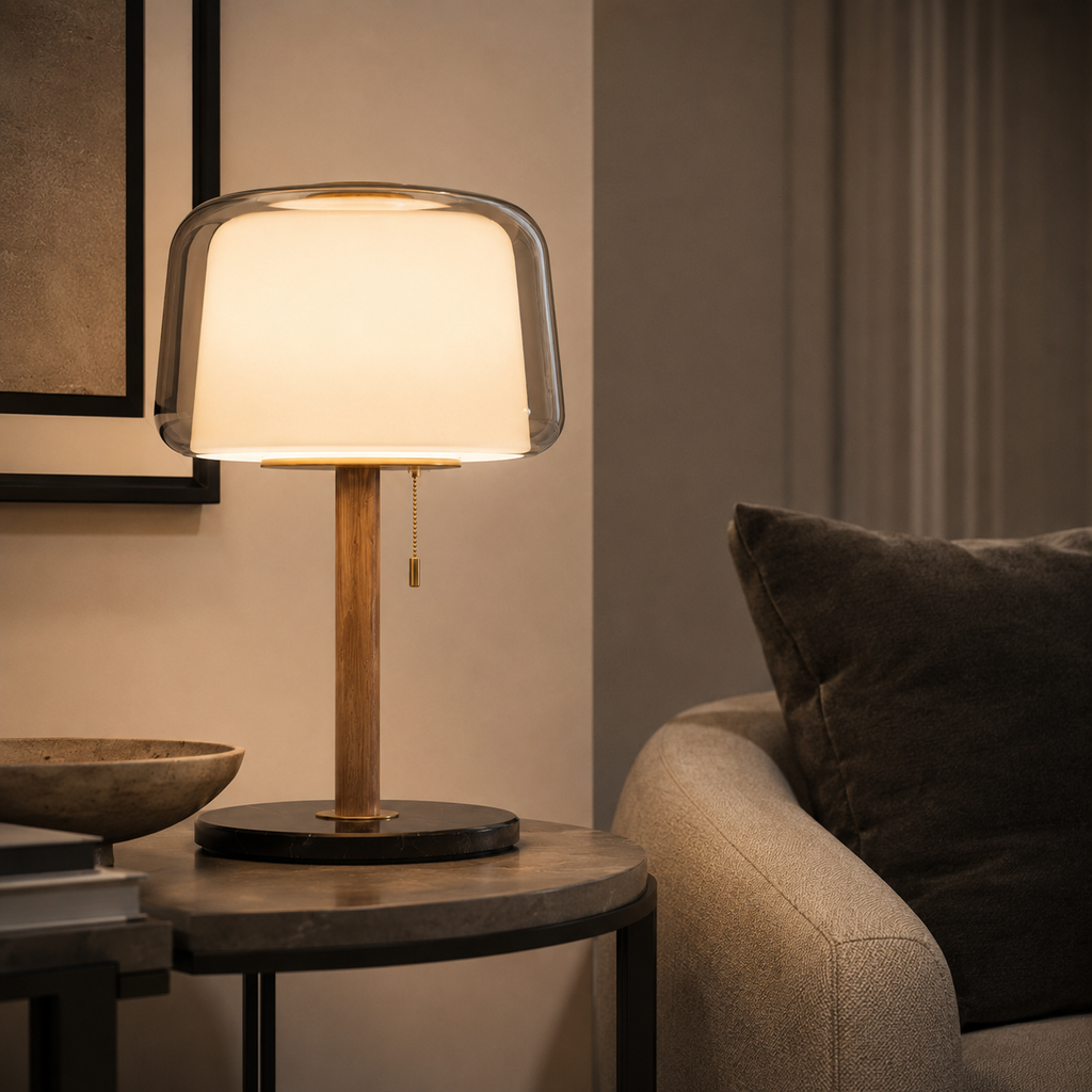 Nordic Glass Table Lamp Solvis