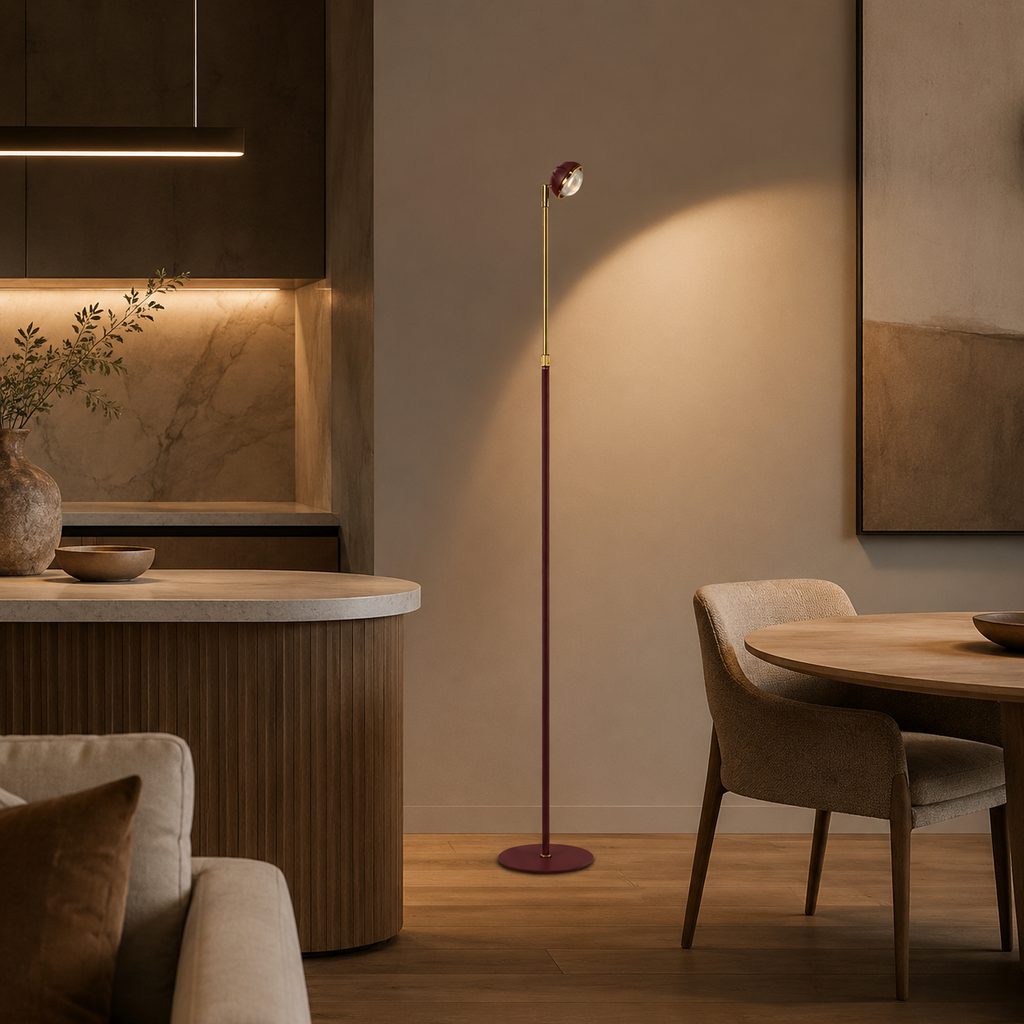 Slim Adjustable LED Floor Lamp Korel
