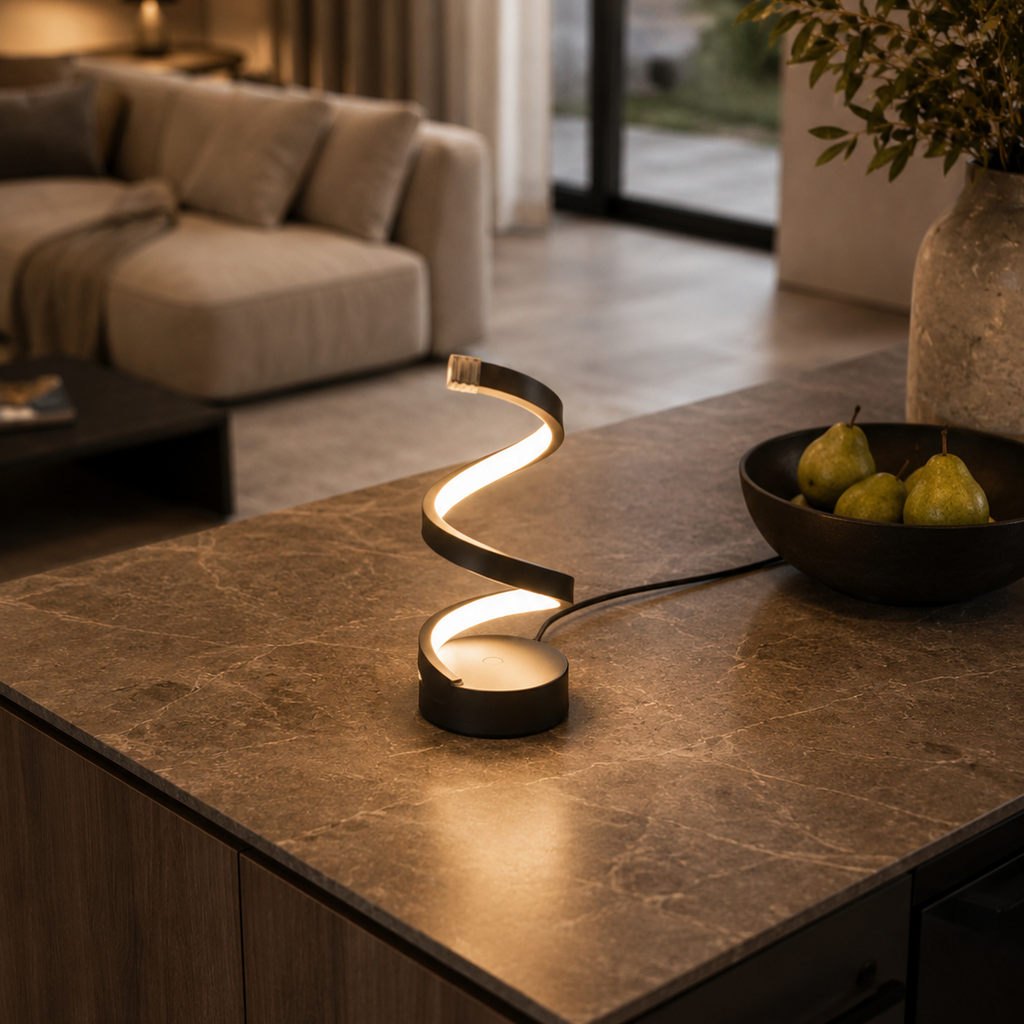 Modern Spiral LED Table Lamp Lioris