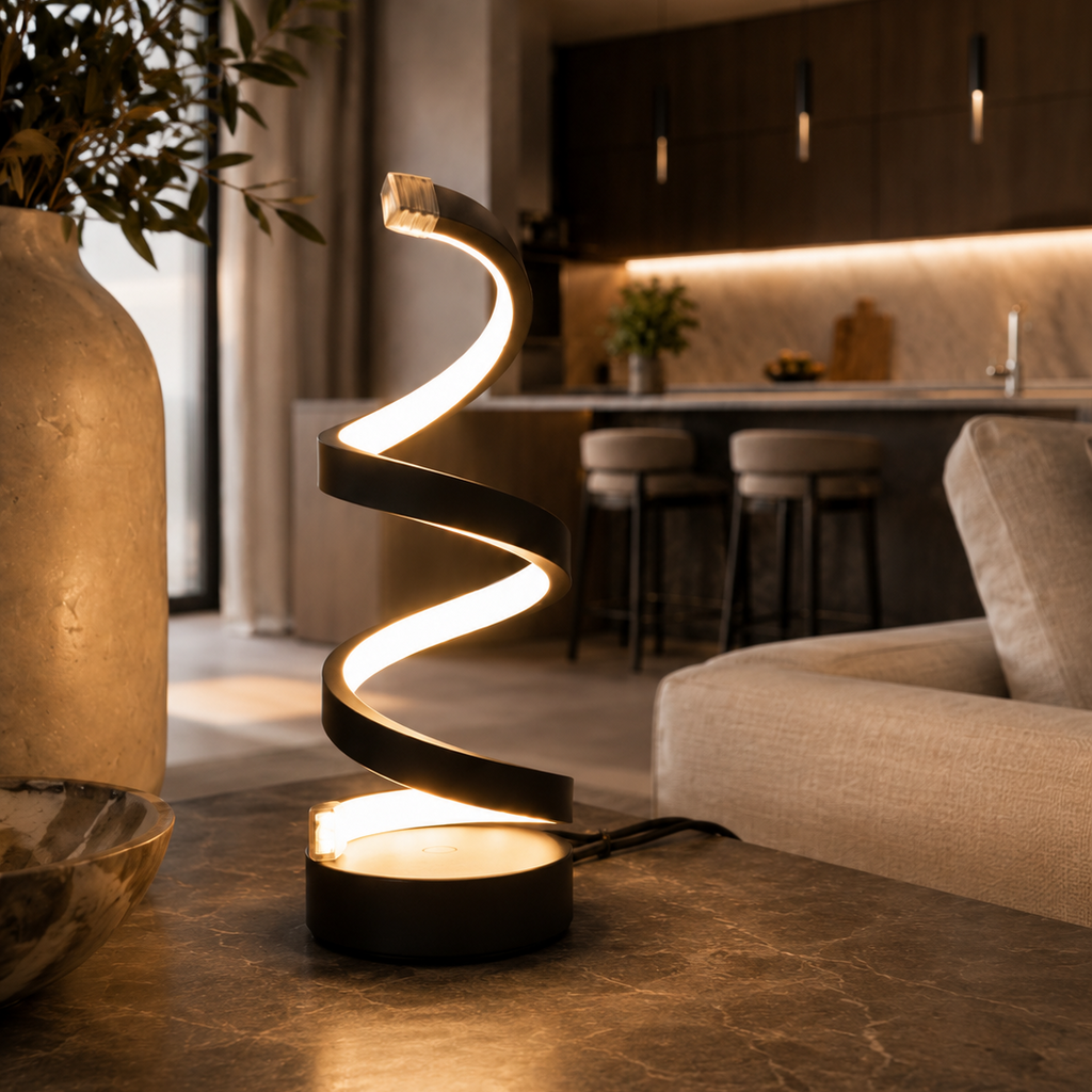 Modern Spiral LED Table Lamp Lioris