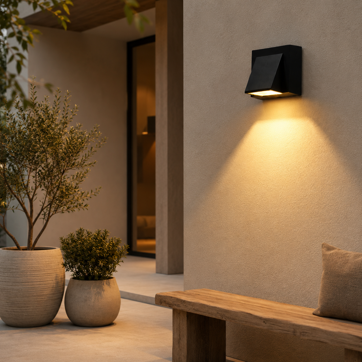 Modern Outdoor Wall Light Solvina