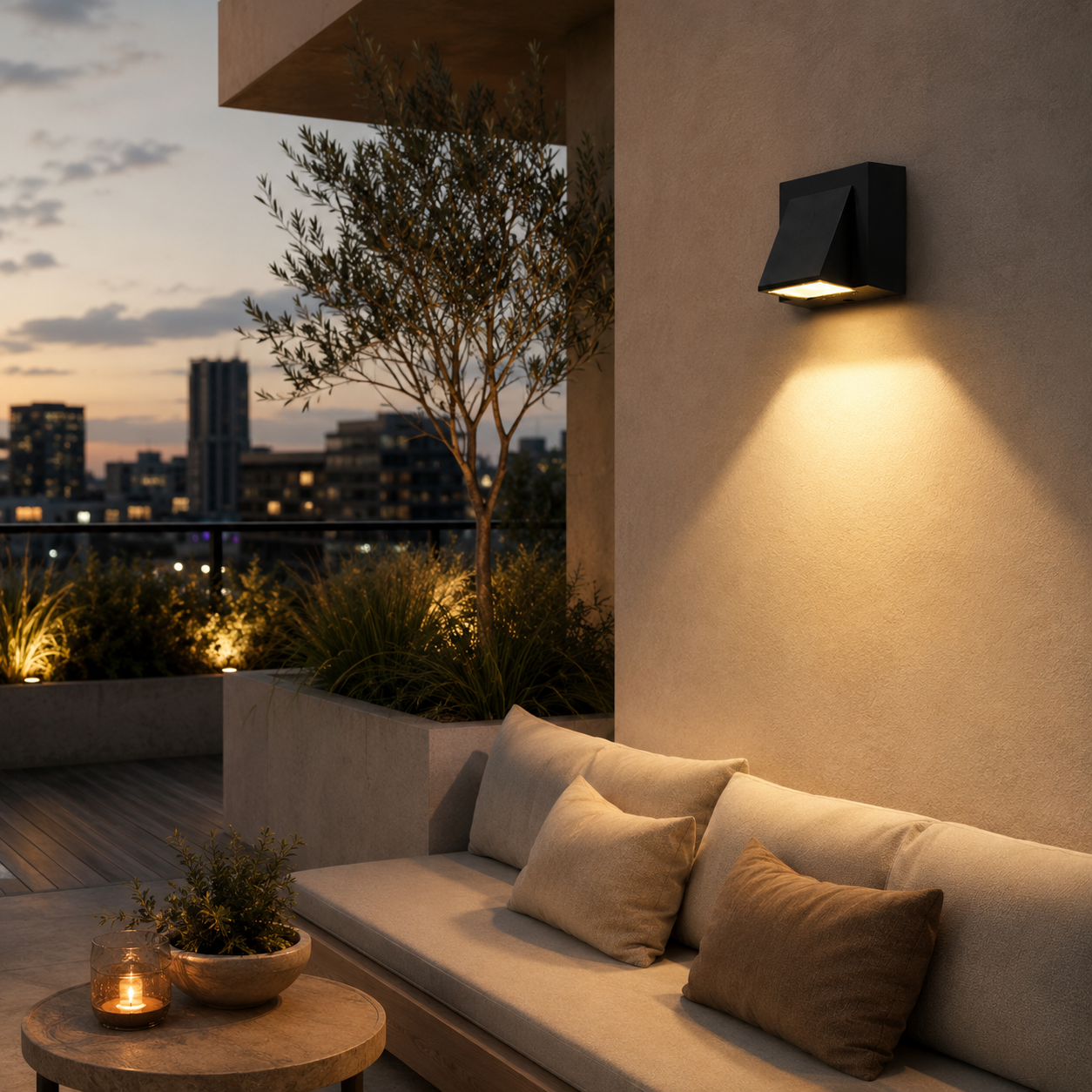 Modern Outdoor Wall Light Solvina