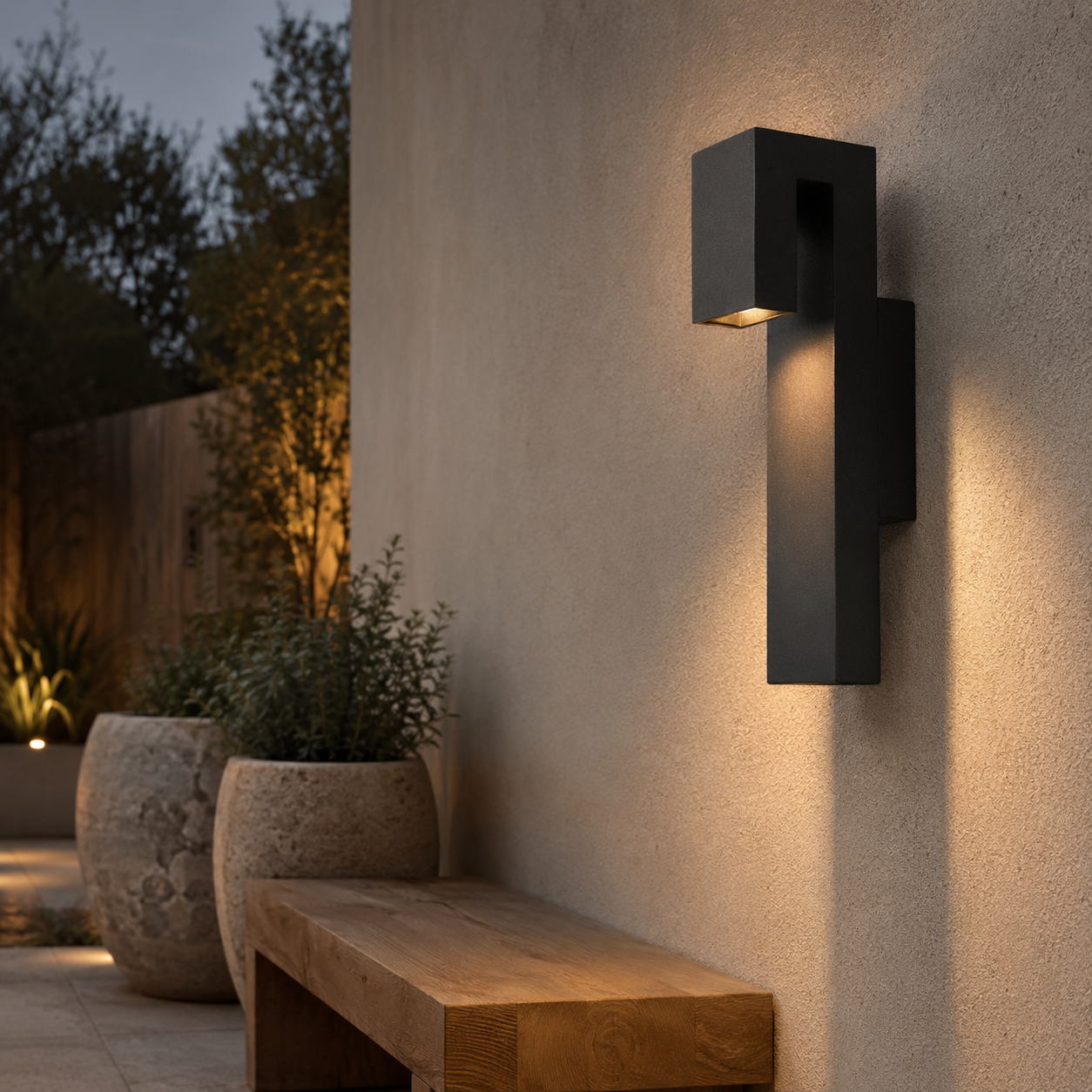 Modern Up & Down Outdoor Wall Light Nalela