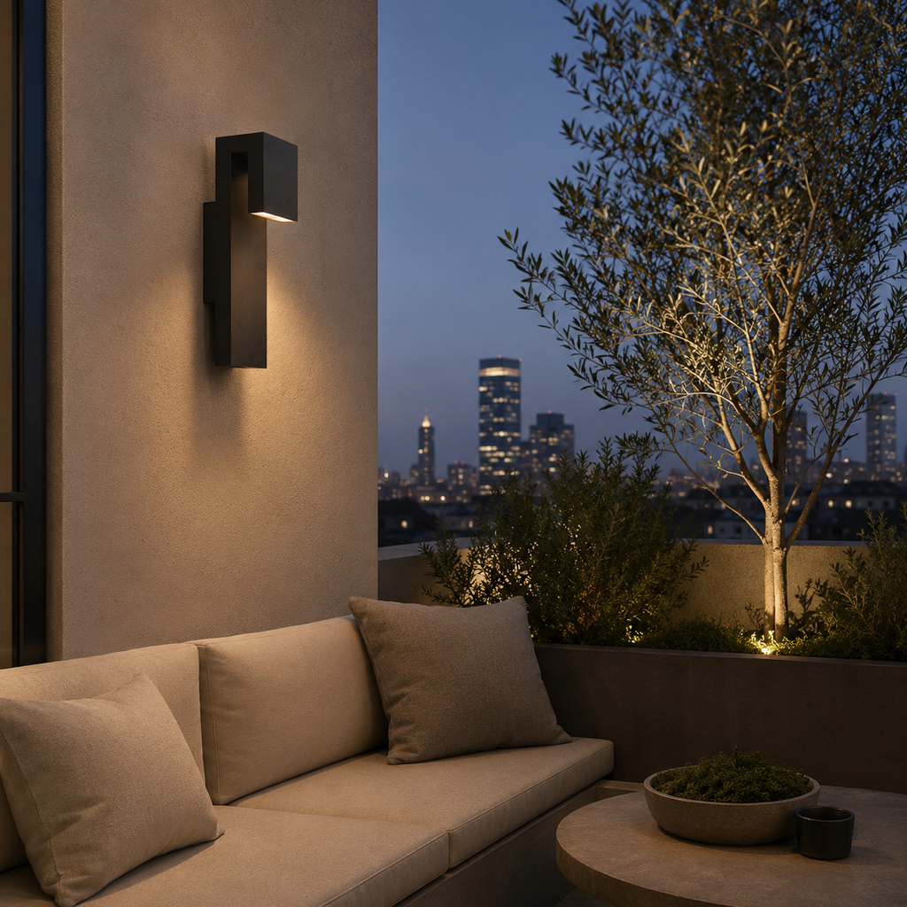 Modern Up & Down Outdoor Wall Light Nalela