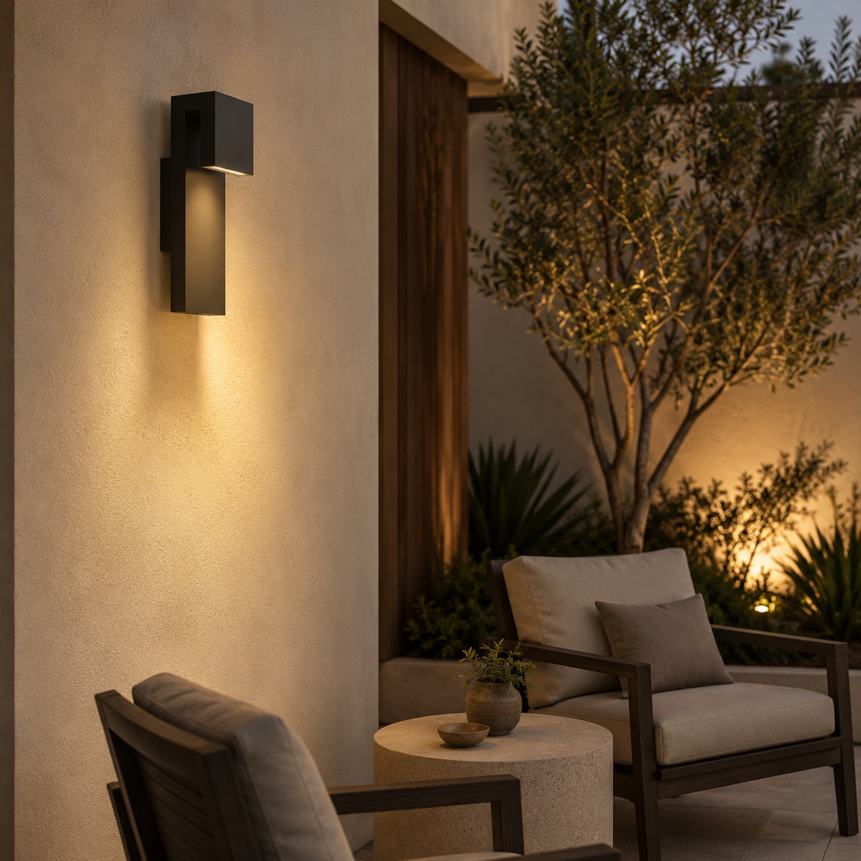 Modern Up & Down Outdoor Wall Light Nalela