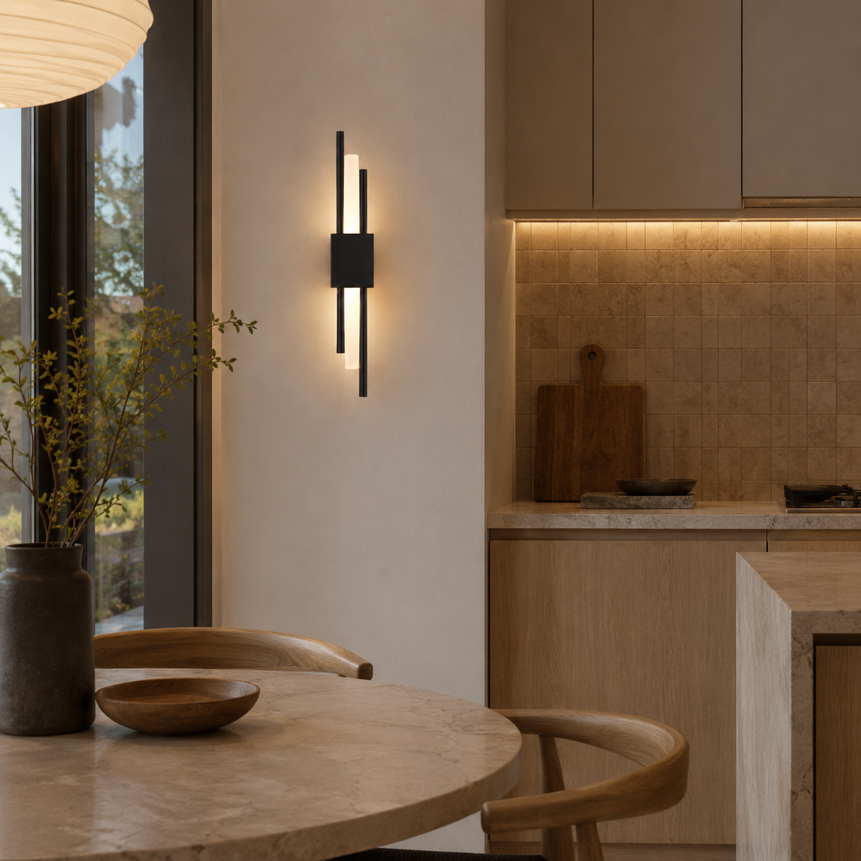 Double Tube LED Wall Light Velira