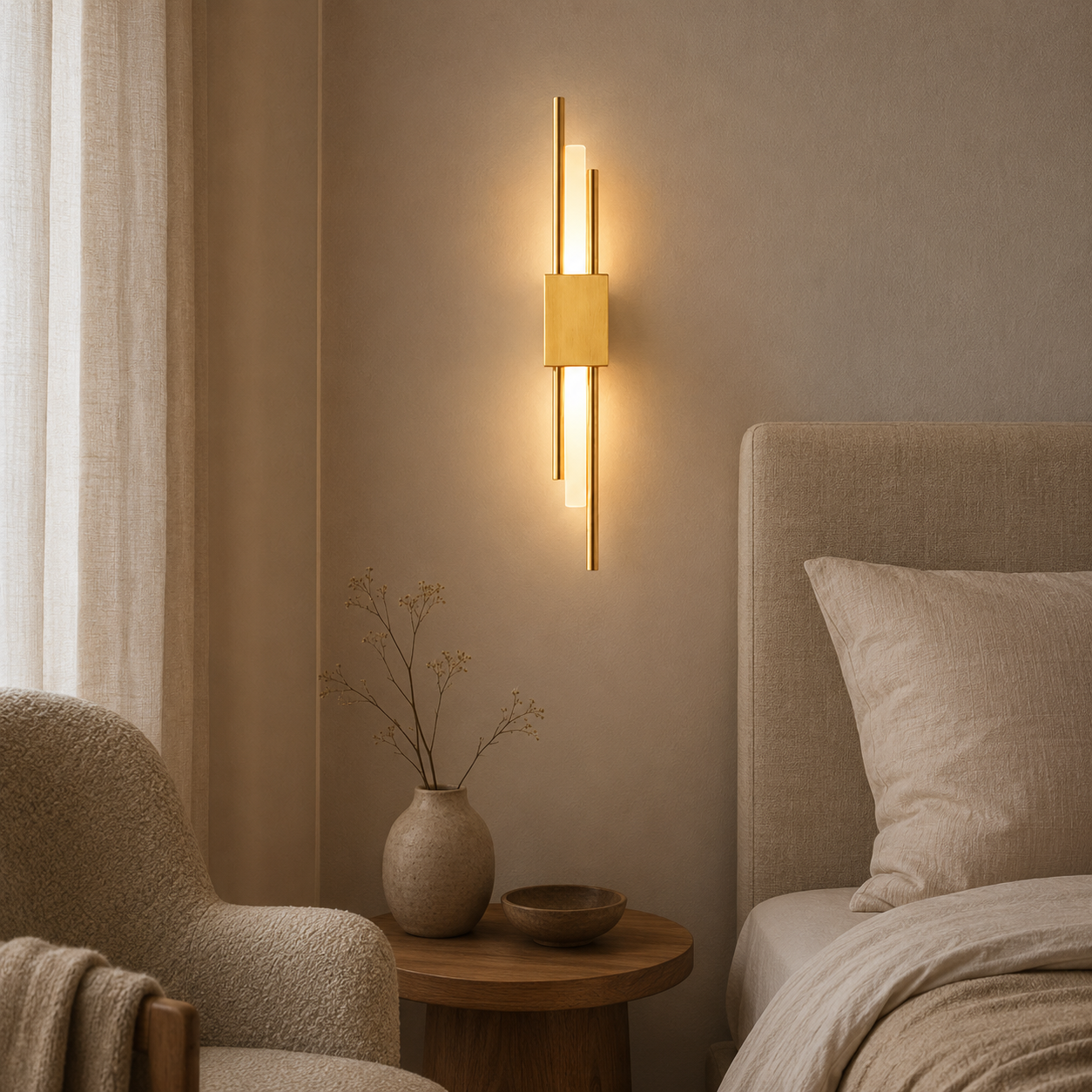 Double Tube LED Wall Light Velira