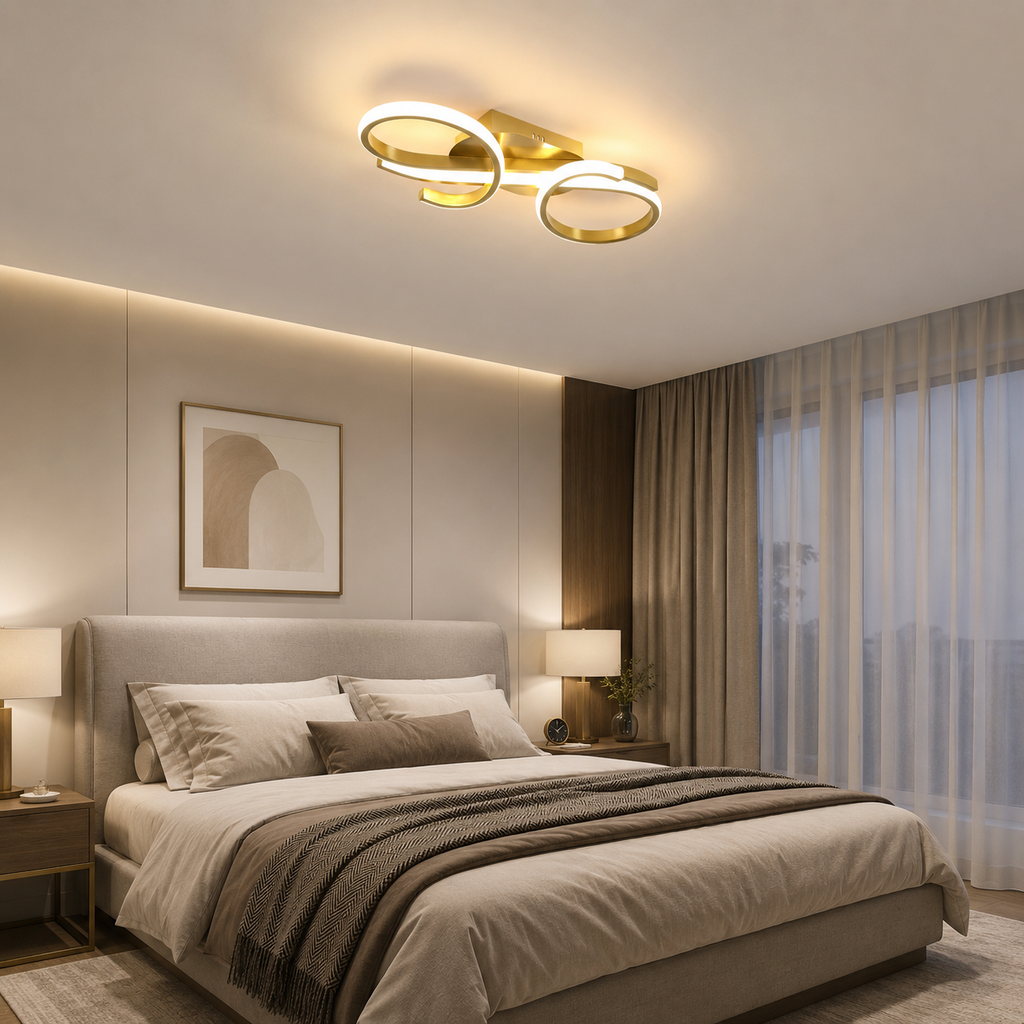 Gold Loop LED Ceiling Light Marelle