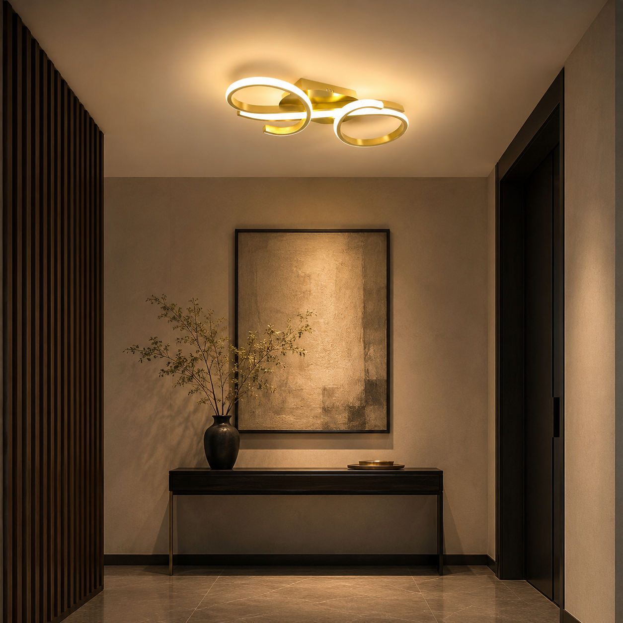 Gold Loop LED Ceiling Light Marelle