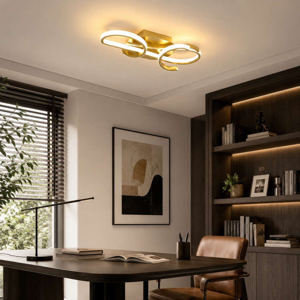 Gold Loop LED Ceiling Light Marelle