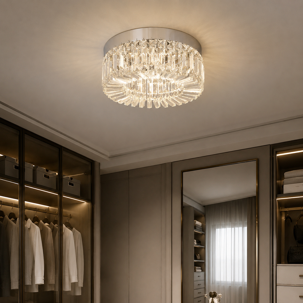 Crystal Flush Ceiling Light Venia