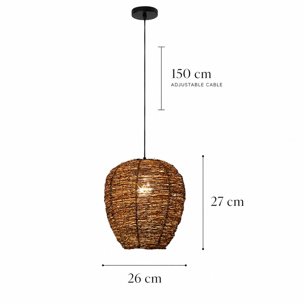 Hand Woven Bamboo Chandelier Kiris