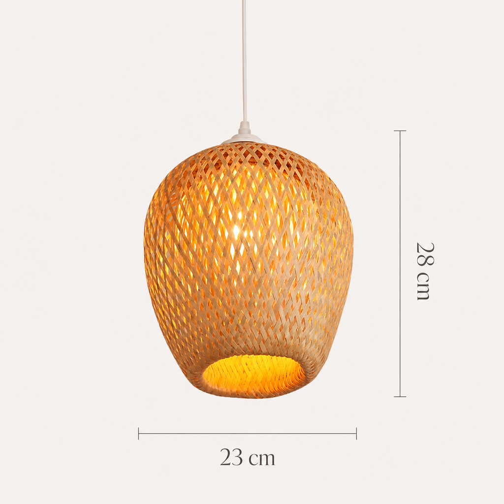 Hand Woven Bamboo Chandelier Korela