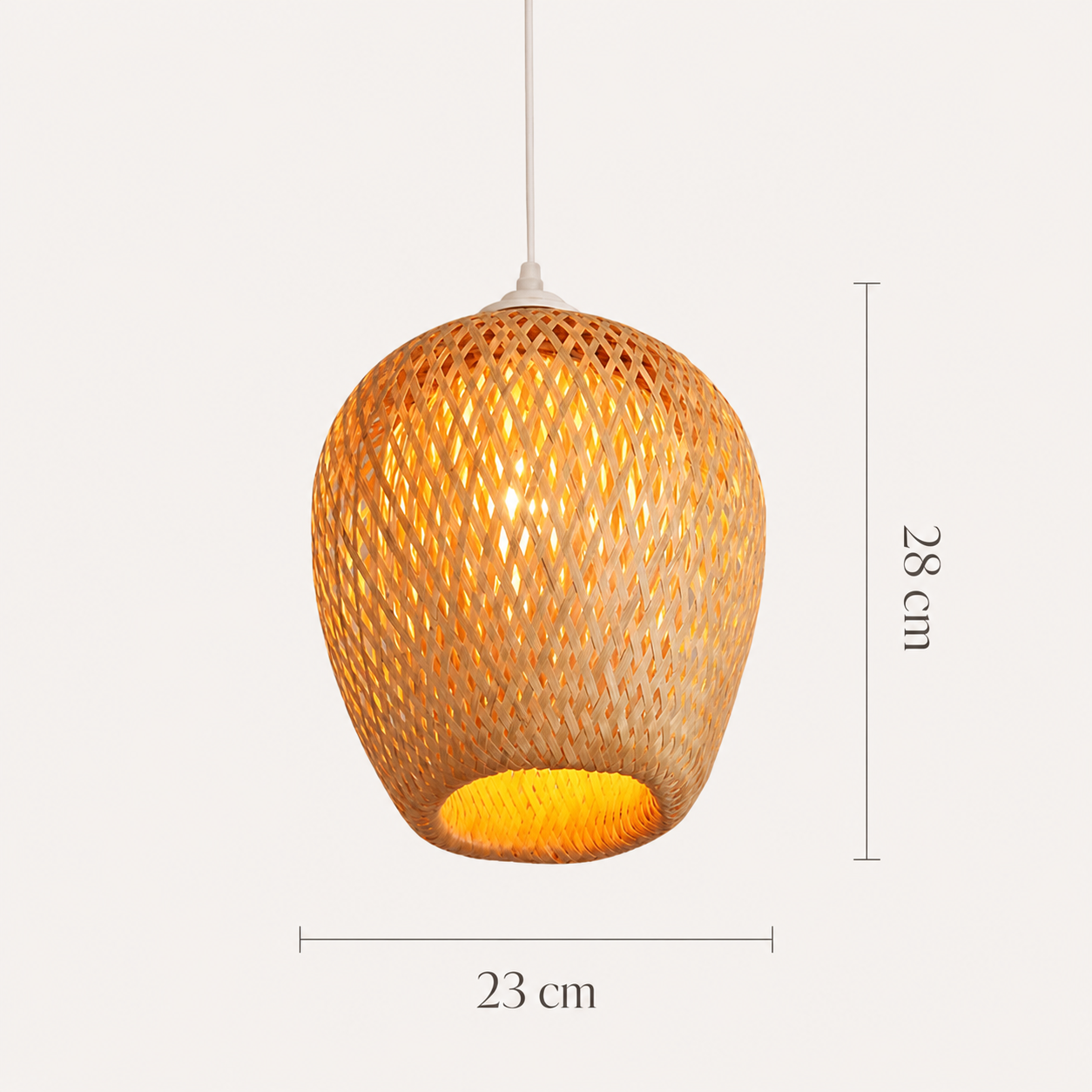 Hand Woven Bamboo Chandelier Korela