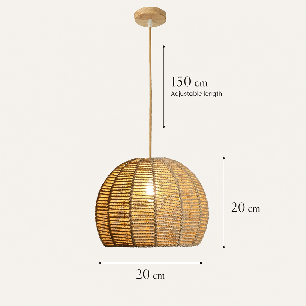 Hand Woven Bamboo Chandelier Avelia