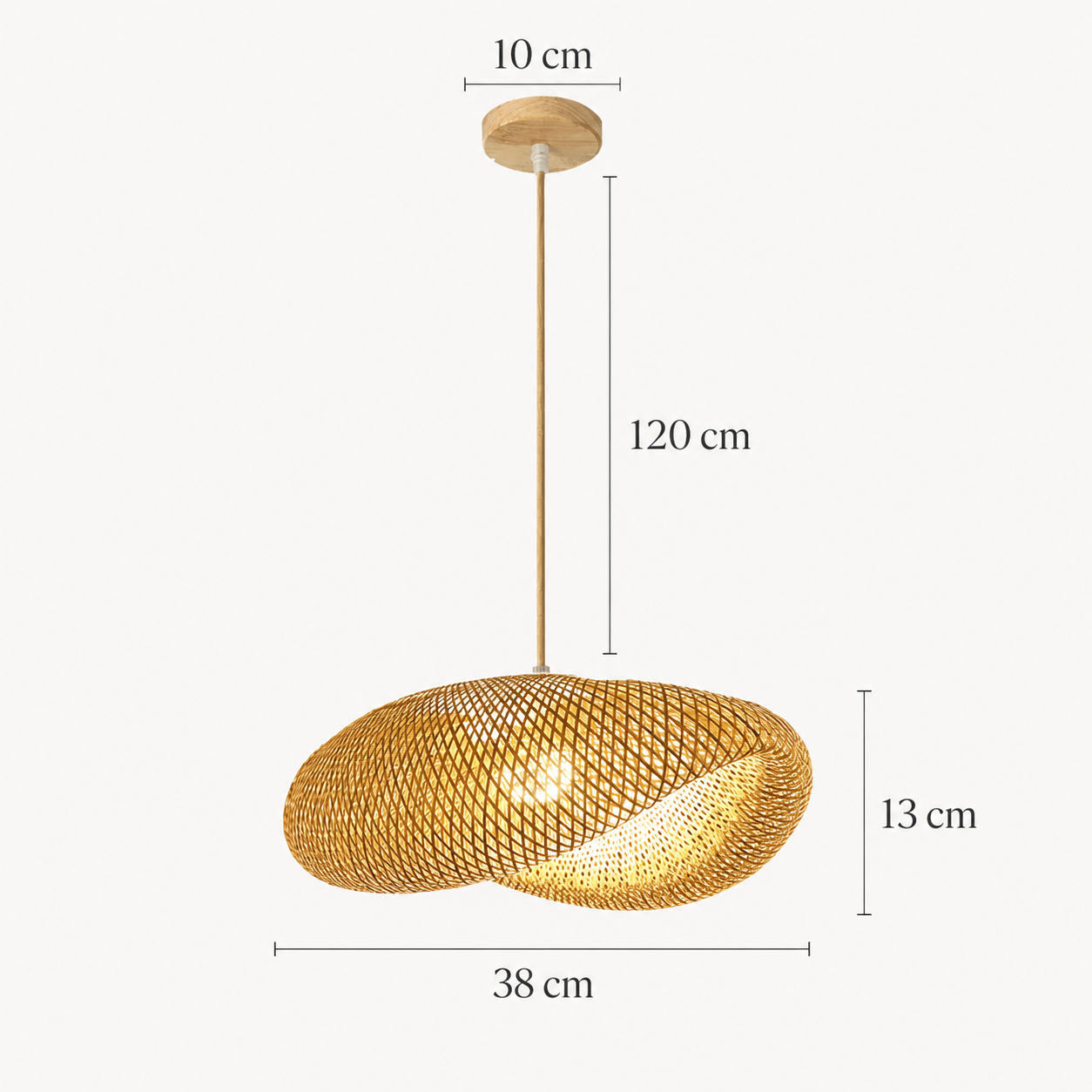 Hand Woven Bamboo Chandelier Navora