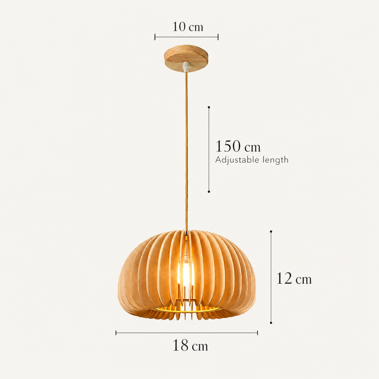 Hand Woven Bamboo Chandelier Toria