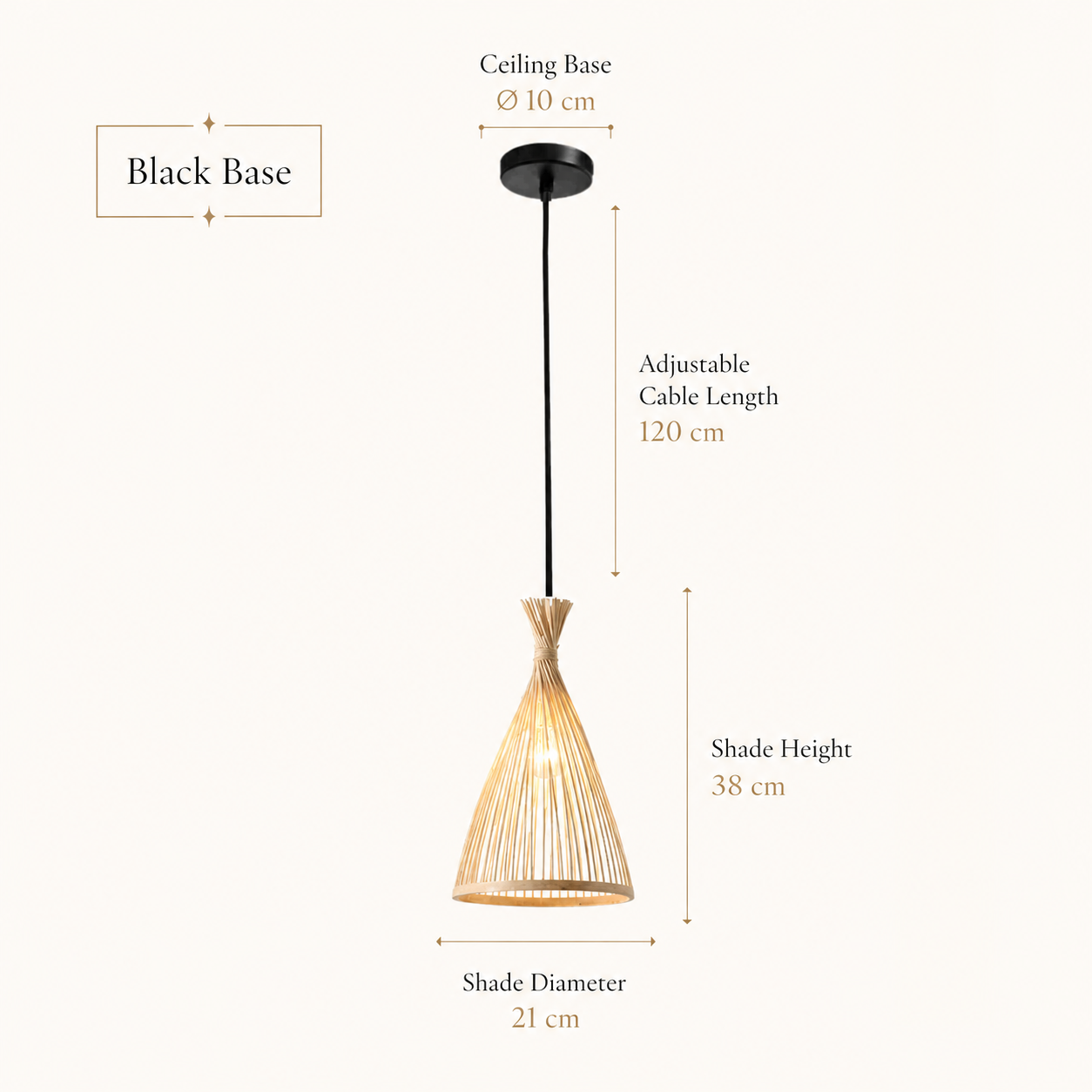 Hand Woven Bamboo Chandelier Nala