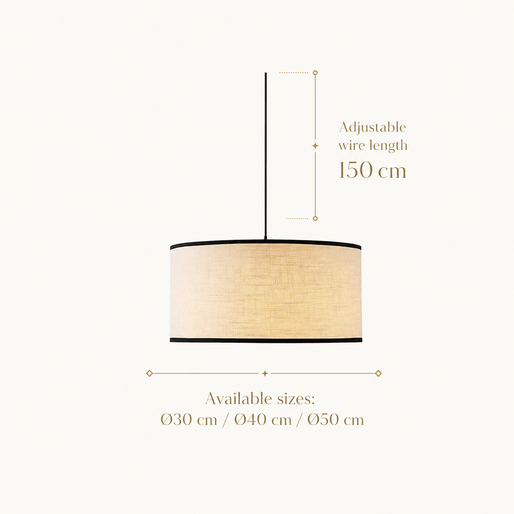 Modern Black Wabi Sabi Japanese Chandelier Natural Light Aveliva