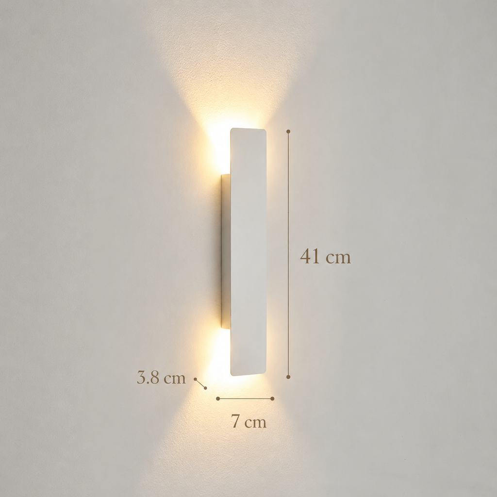 LED Outdoor Garden Wall Light 40cm White Seline
