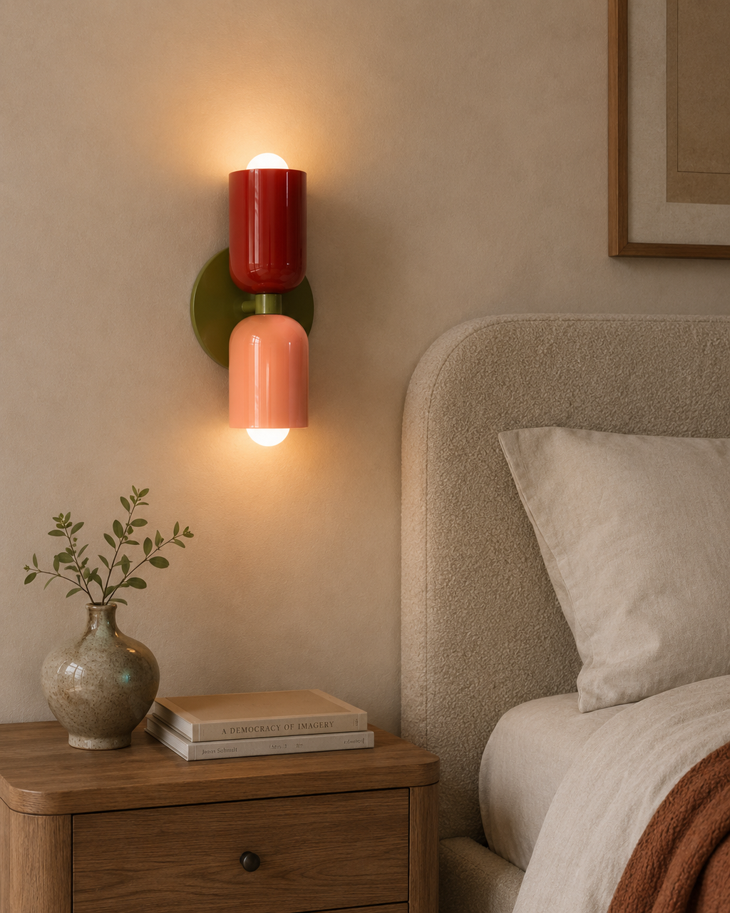 Green Nordic LED Wall Lamp Lunina