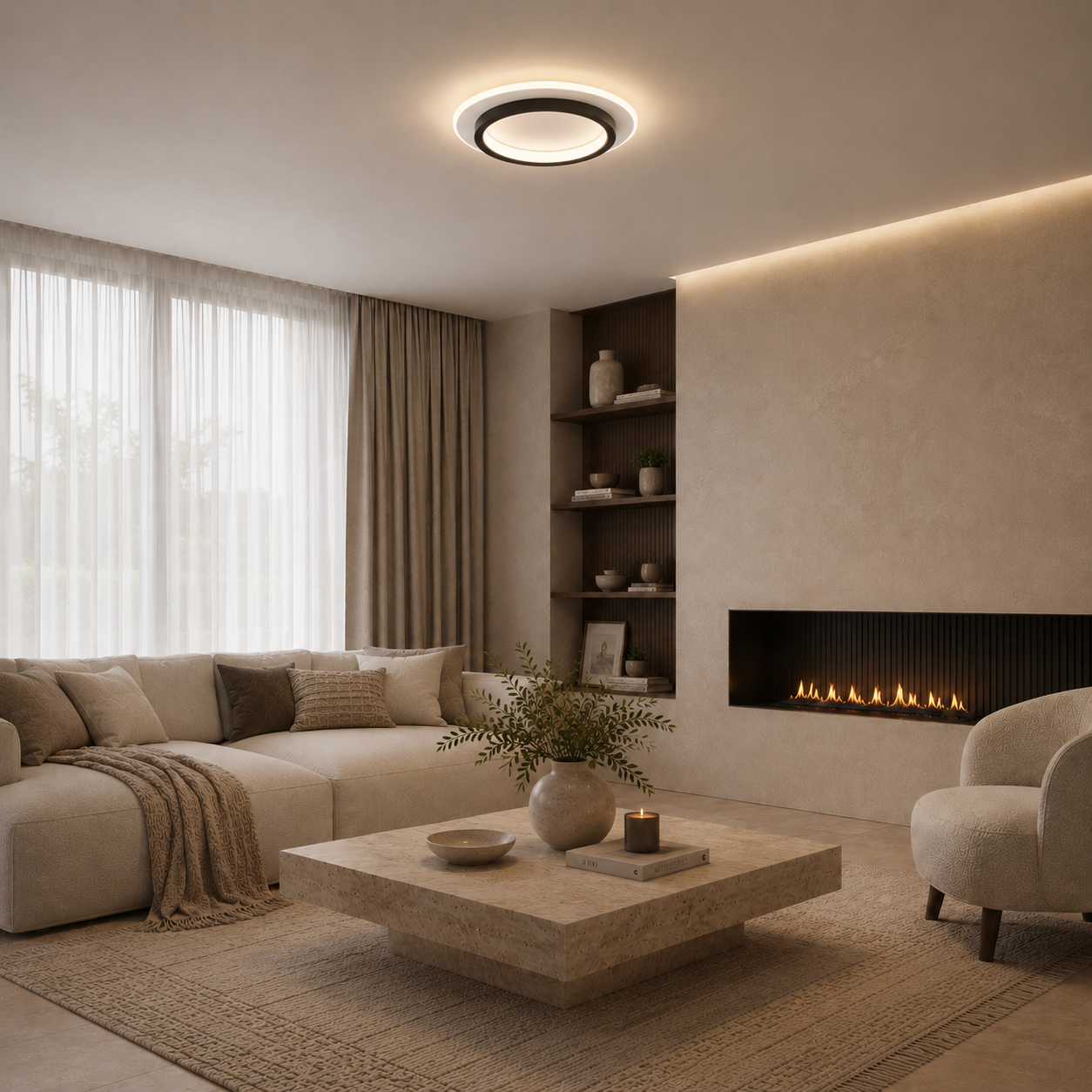 Dimmable LED Ceiling Light Liorelle