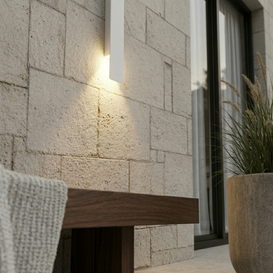 LED Outdoor Garden Wall Light 60cm White Talis