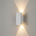 LED Outdoor Garden Wall Light 10cm White Veline