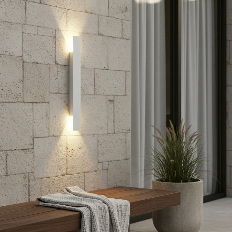 LED Outdoor Garden Wall Light 60cm White Talis