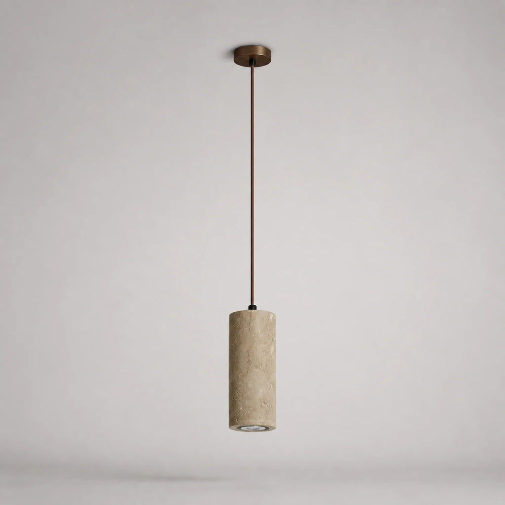 Travertine Stone Pendant Light Tavira