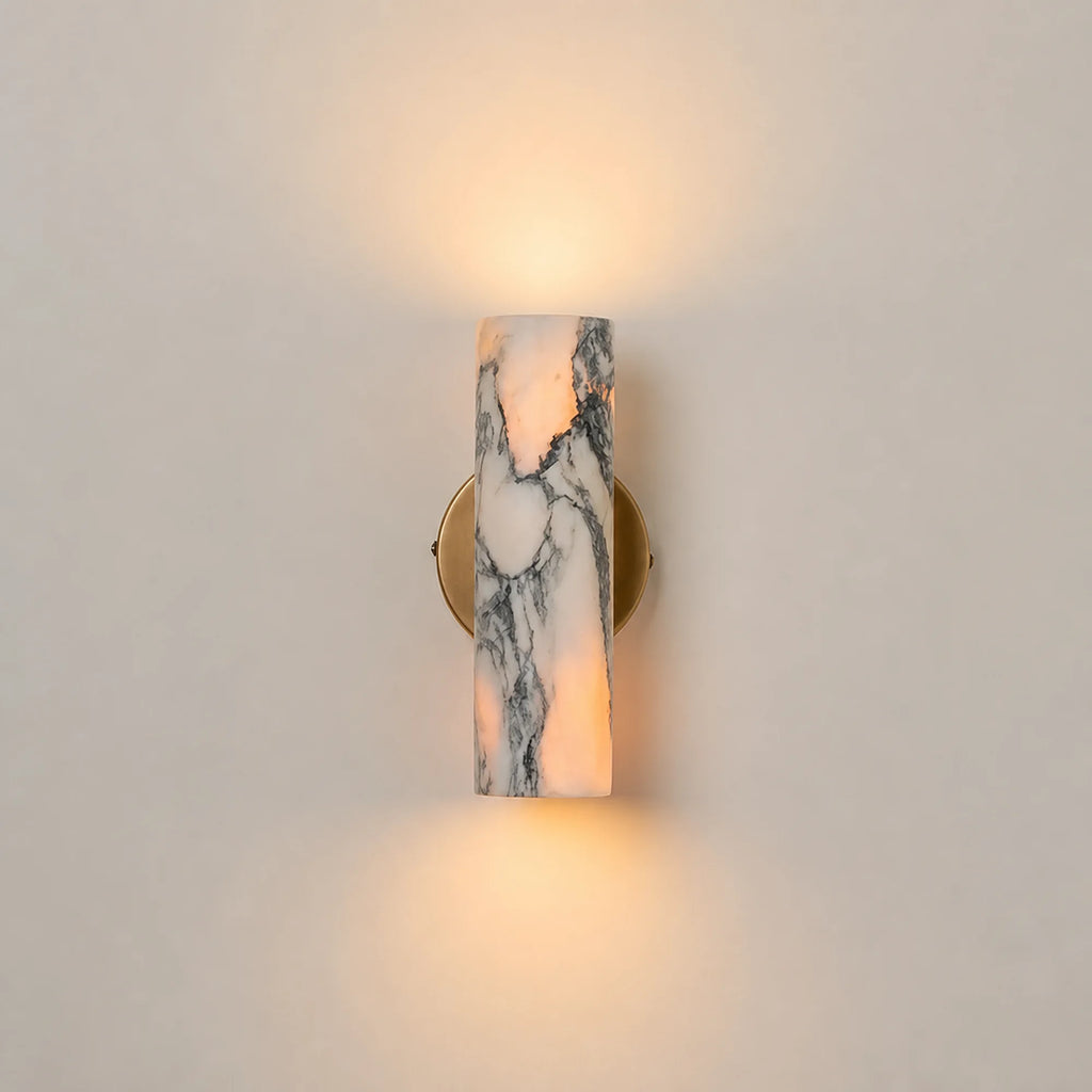 Marble Cylinder Wall Light Calira