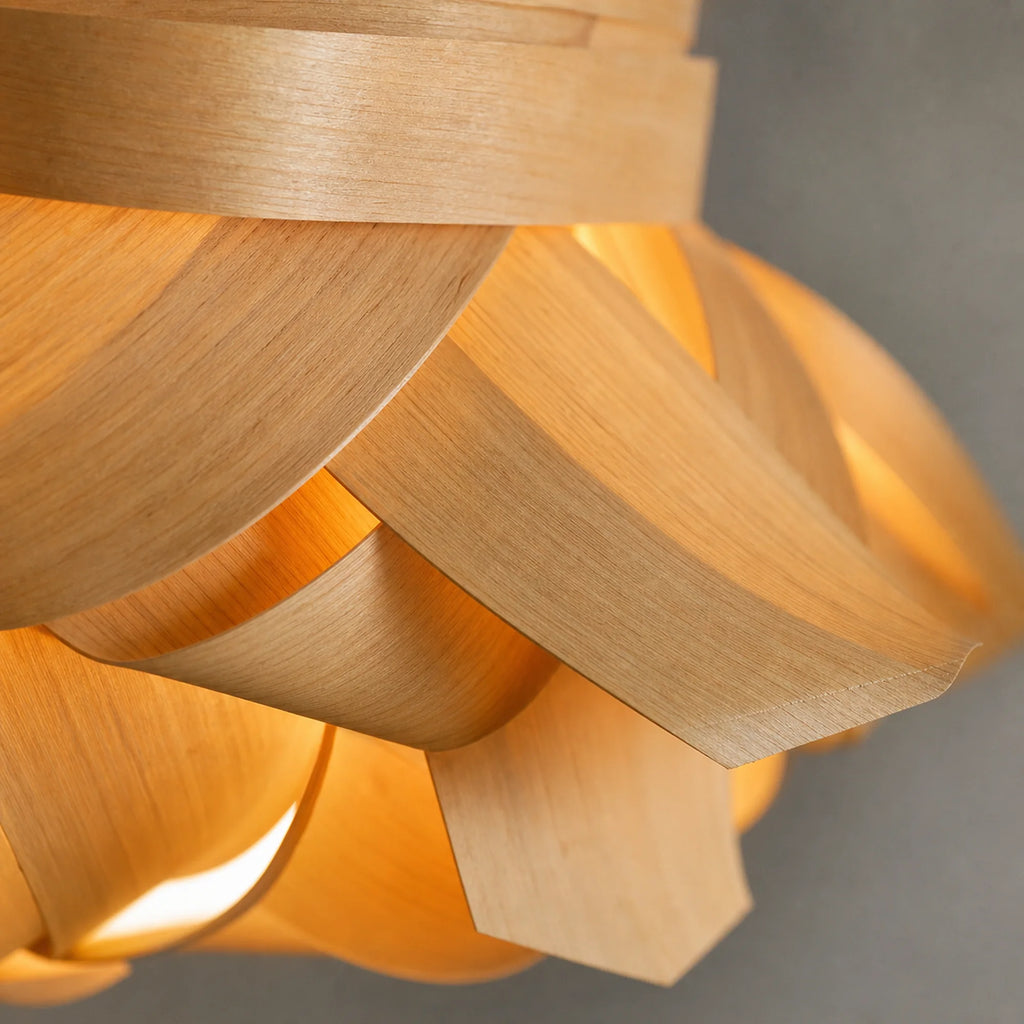 Woven Wood Pendant Light Elowen